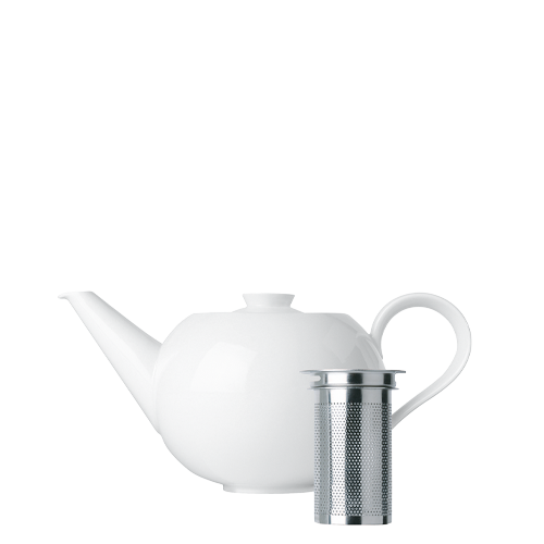 Teapot with tea strainer